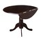 International Concepts Round 42 in Round Dual Drop Leaf Pedestal Table, Rich Mocha, 42 W, 42 L, 29.5 in H, Wood T15-42DP - alternate 5